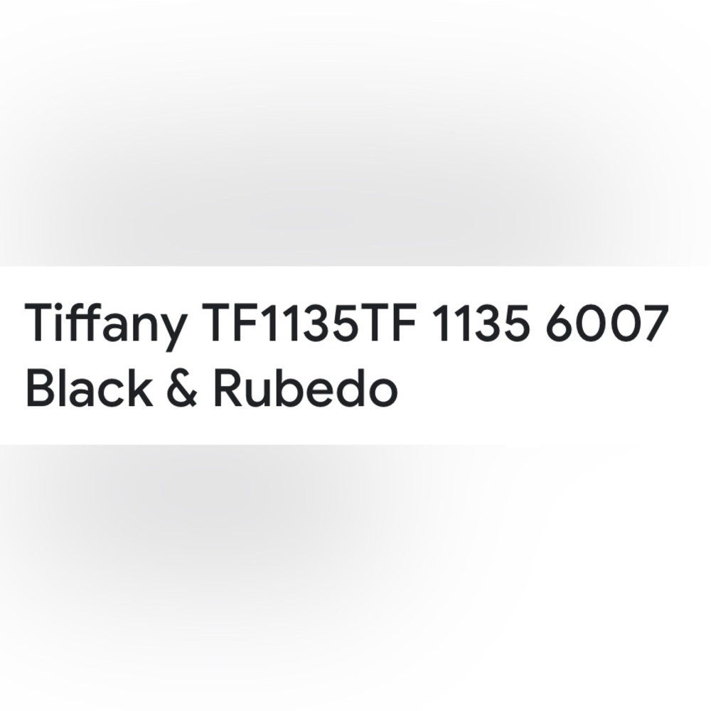 BNWT TIFFANY TF1135TF 1135 6007 BLACK & ROSE GOLD FULL RIM EYE FRAMES 140-53-16 - Picture 8 of 16